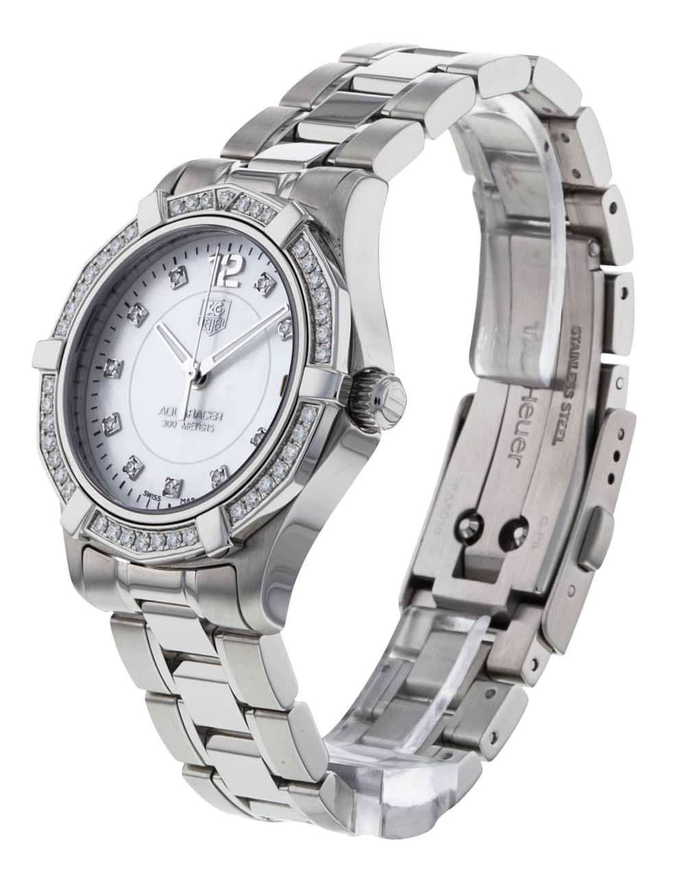 Tag Heuer Aquaracer Mother of Pearl White Diamond Dial
